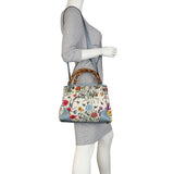 Gucci Bamboo Handle Floral Canvas Tote Mannequin