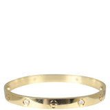 Cartier Love 18k Yellow Gold 4 Diamond Bracelet
