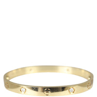 Cartier Love 18k Yellow Gold 4 Diamond Bracelet