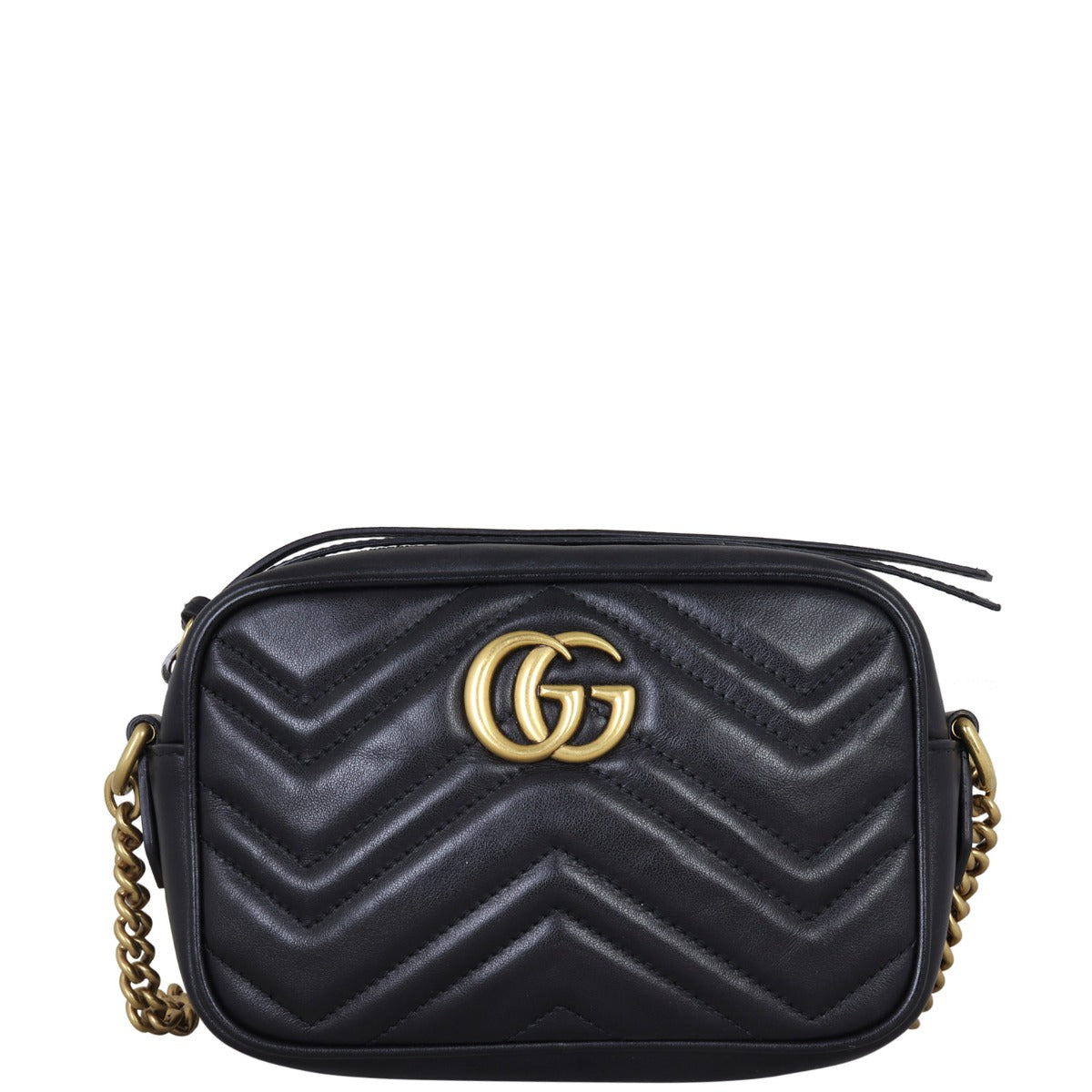 Gucci GG Marmont Mini Camera Bag (black) Front