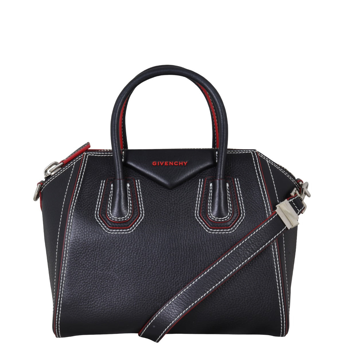 Givenchy Antigona Topstitch Small Front Showing Strap