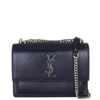 Saint Laurent Sunset Medium Front Showing Chain