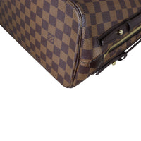 Louis Vuitton Rivington Cabas Damier Ebene Corner Close Up