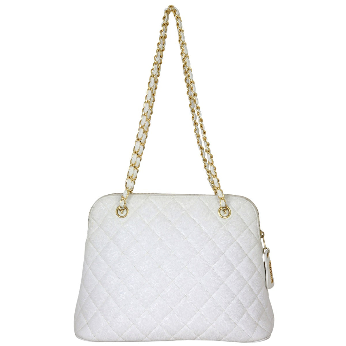 Chanel Vintage Quilted Shoulder Bag Back