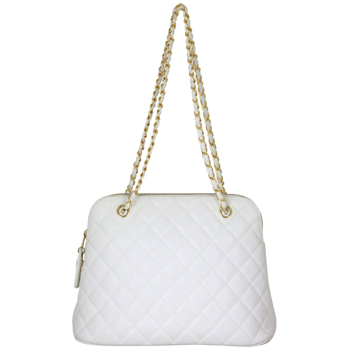 Chanel Vintage Quilted Shoulder Bag Front