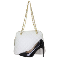 Chanel Vintage Quilted Shoulder Bag Shoe