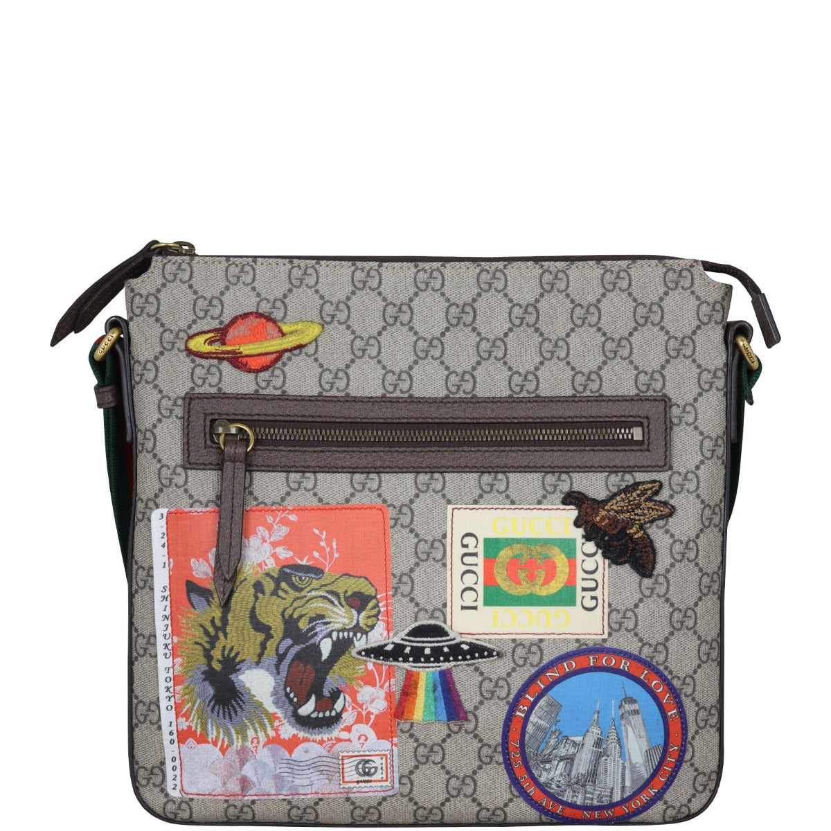 Gucci Soft GG Supreme Courrier Messenger Front