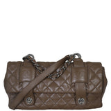 Chanel Quilted Crossbody Bag Front Showing Strap