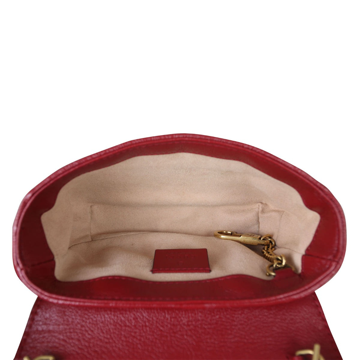 Gucci GG Marmont Super Mini Shoulder Bag Whole Interior
