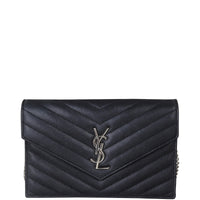 Saint Laurent Envelope Chain Wallet Front