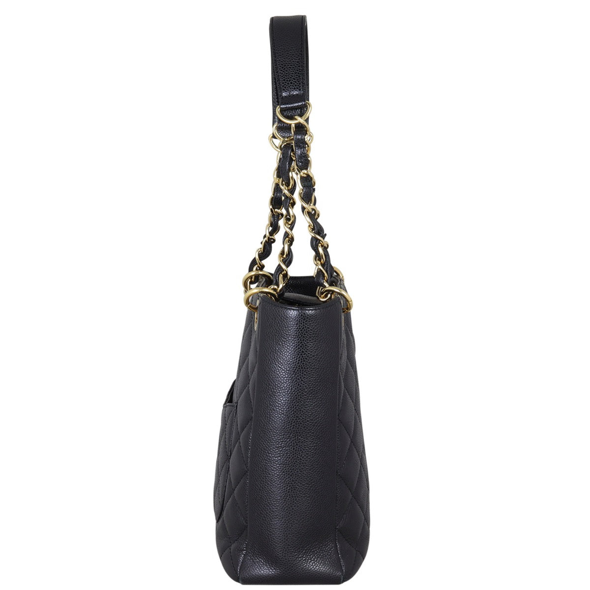 Chanel Petite Shopping Tote Side