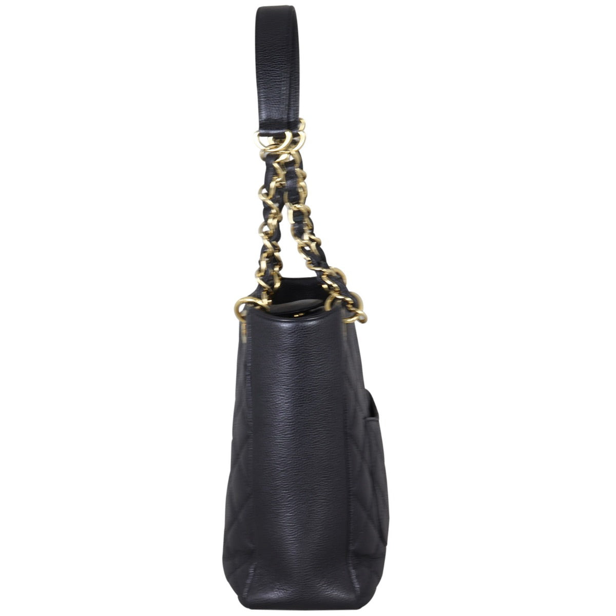 Chanel Petite Shopping Tote Side