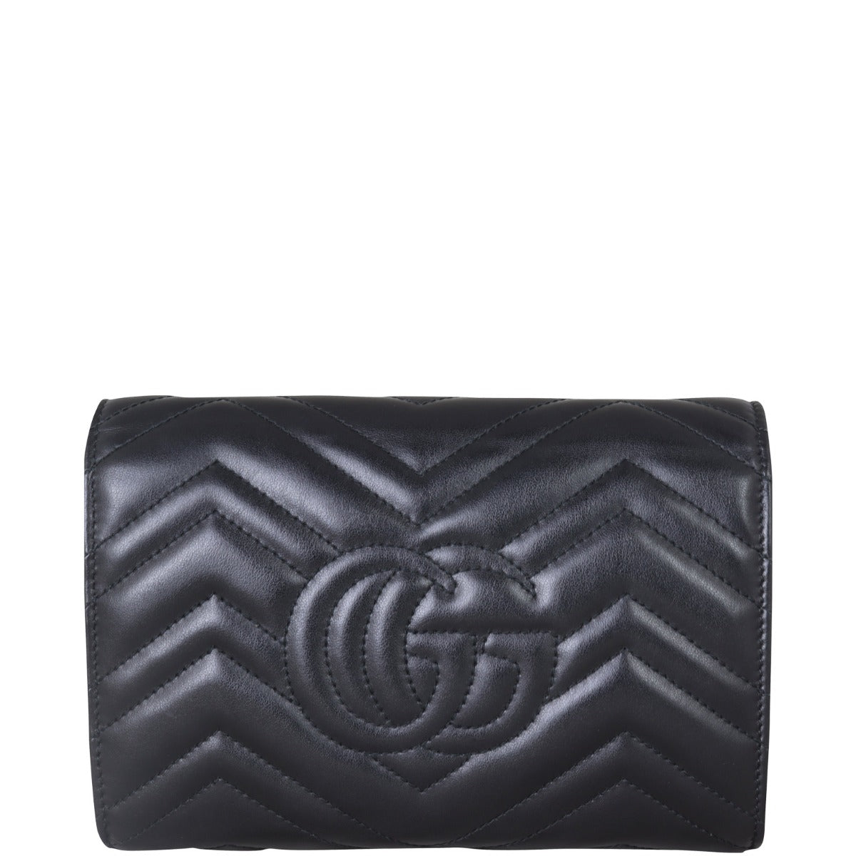 Gucci GG Marmont Matelasse Chain Wallet Back