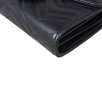 Gucci GG Marmont Matelasse Chain Wallet Corner Close Up