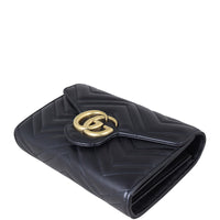 Gucci GG Marmont Matelasse Chain Wallet Corner Distance