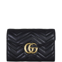 Gucci GG Marmont Matelasse Chain Wallet Front