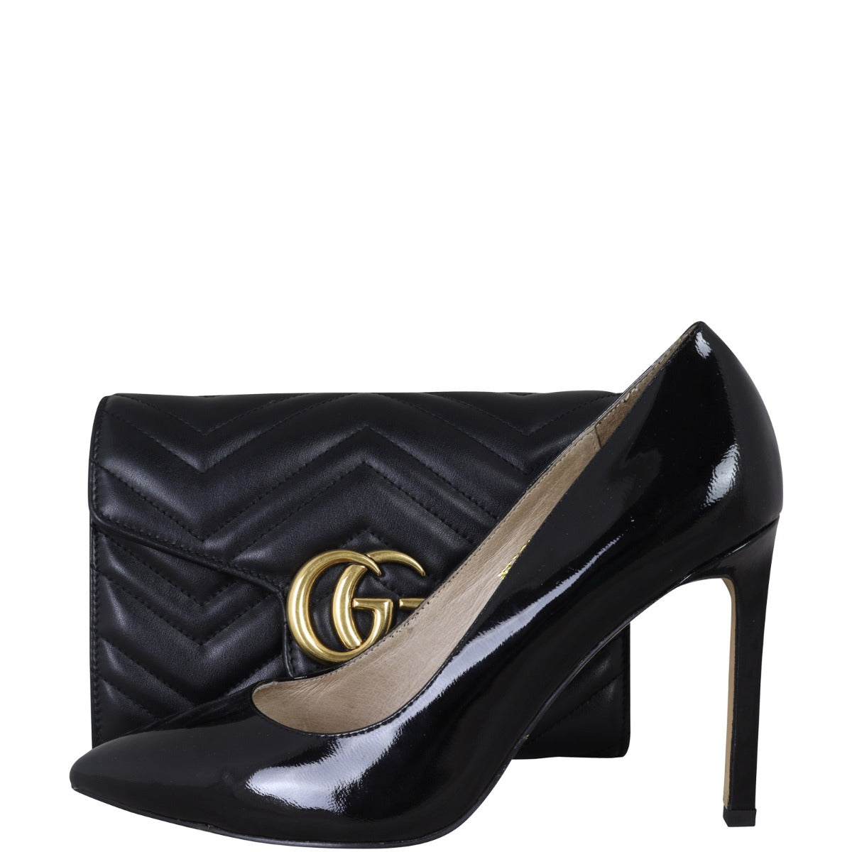 Gucci GG Marmont Matelasse Chain Wallet Shoe