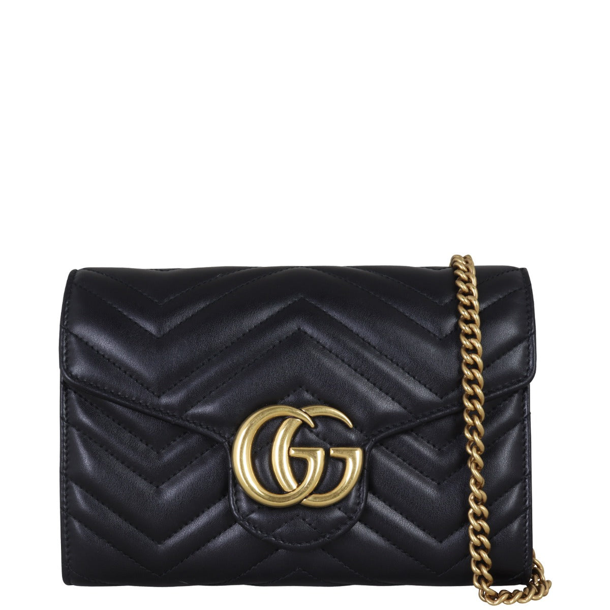 Gucci GG Marmont Matelasse Chain Wallet Front With Chain