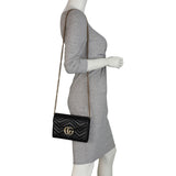 Gucci GG Marmont Matelasse Chain Wallet Mannequin