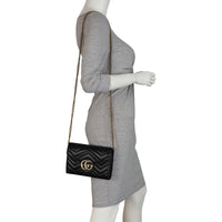 Gucci GG Marmont Matelasse Chain Wallet Mannequin