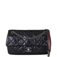 Chanel CC Duo Colour Flap Bag Front With Strap