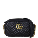 Gucci GG Marmont Small Camera Bag Front With Strap