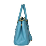 Prada Saffiano Lux Galleria Double Zip Tote Mini Side