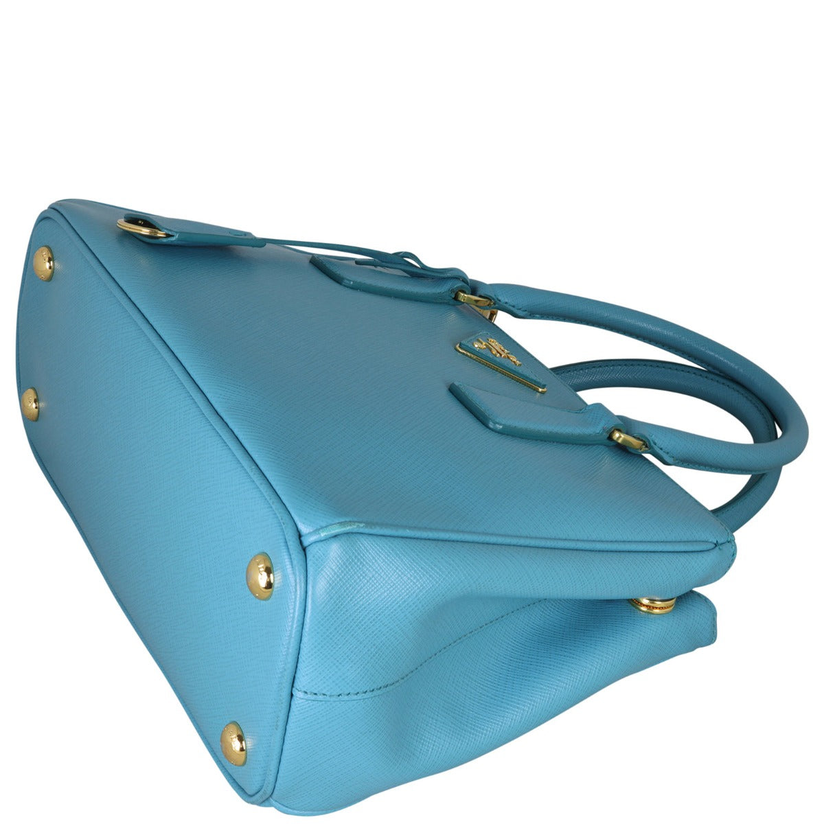 Prada Saffiano Lux Galleria Double Zip Tote Mini Corner Distance