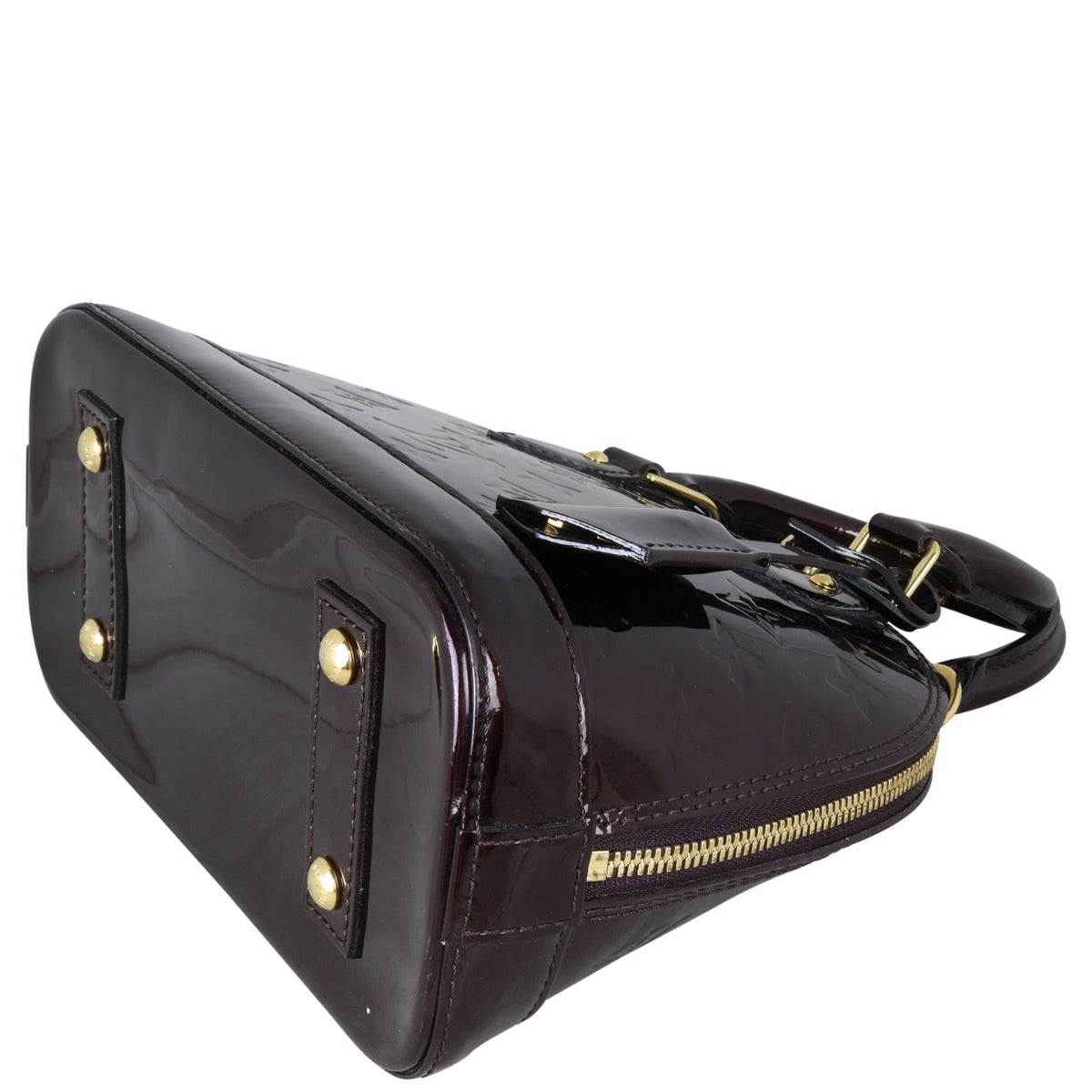 Louis Vuitton Alma BB Monogram Vernis Corner Distance