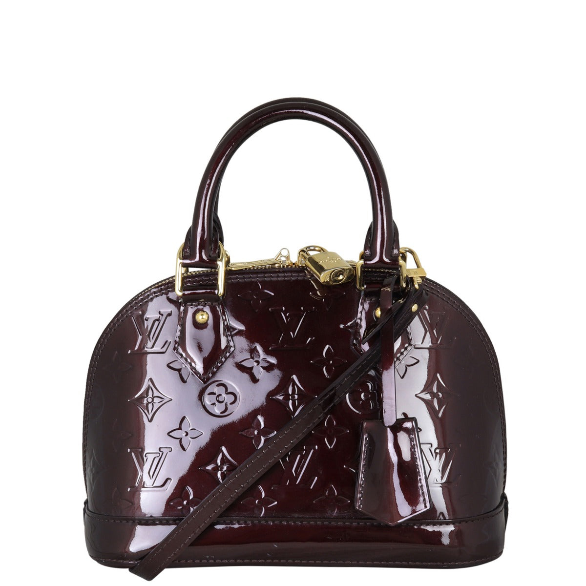 Louis Vuitton Alma BB Monogram Vernis Front With Strap