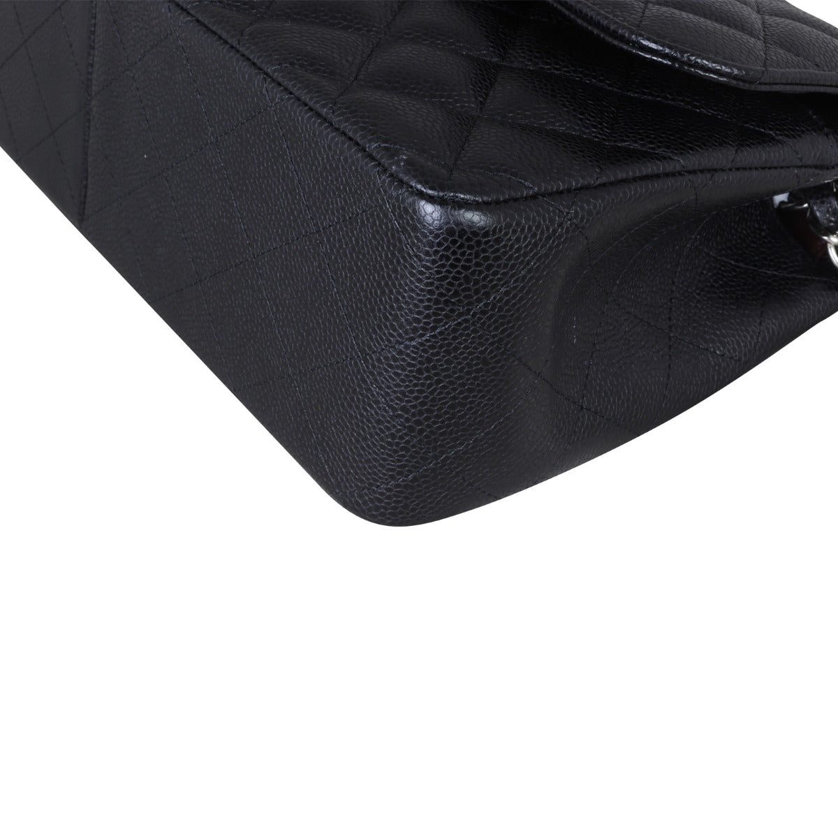 Chanel Classic Double Flap Jumbo Corner Close Up