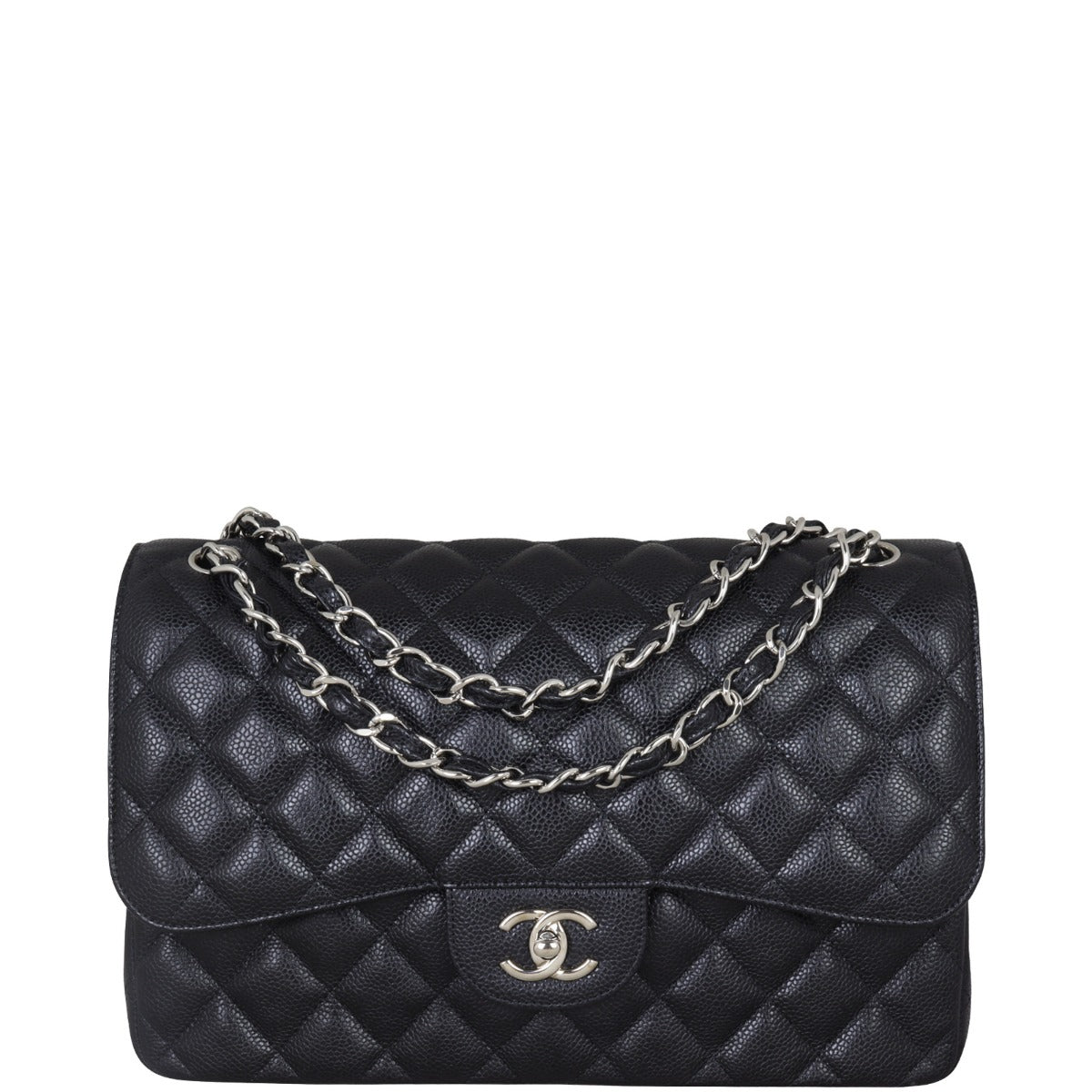 Chanel Classic Double Flap Jumbo Front With Chain