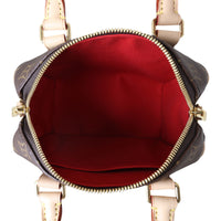 Louis Vuitton Speedy 20 Bandouliere Monogram with Embroidered Strap Whole Interior