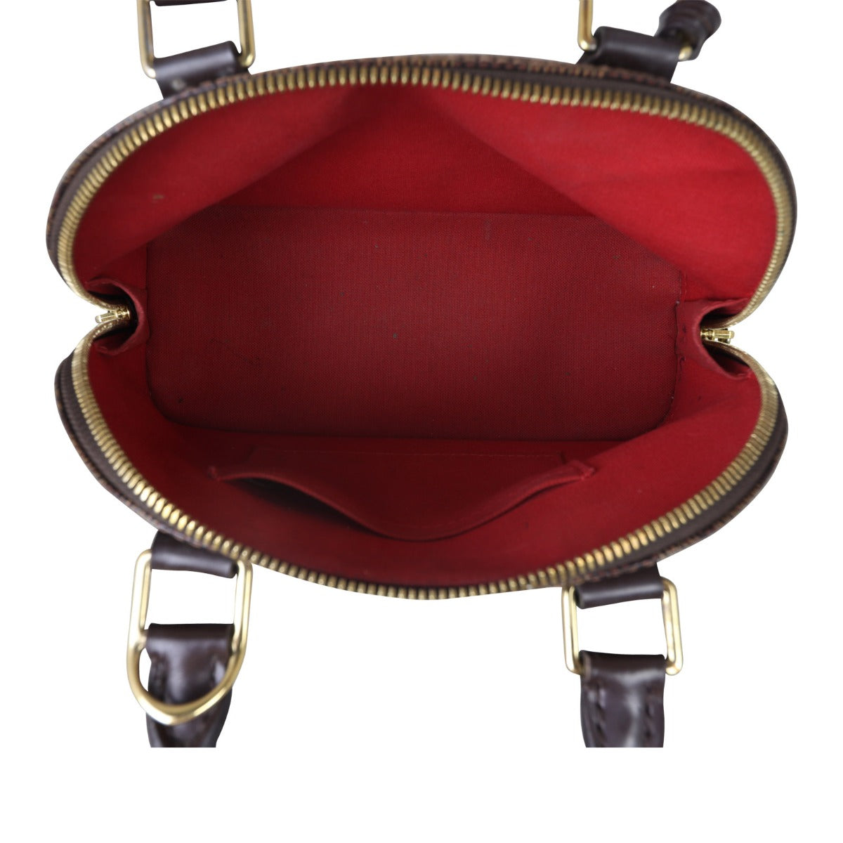 Louis Vuitton Alma BB Damier Ebene Whole Interior