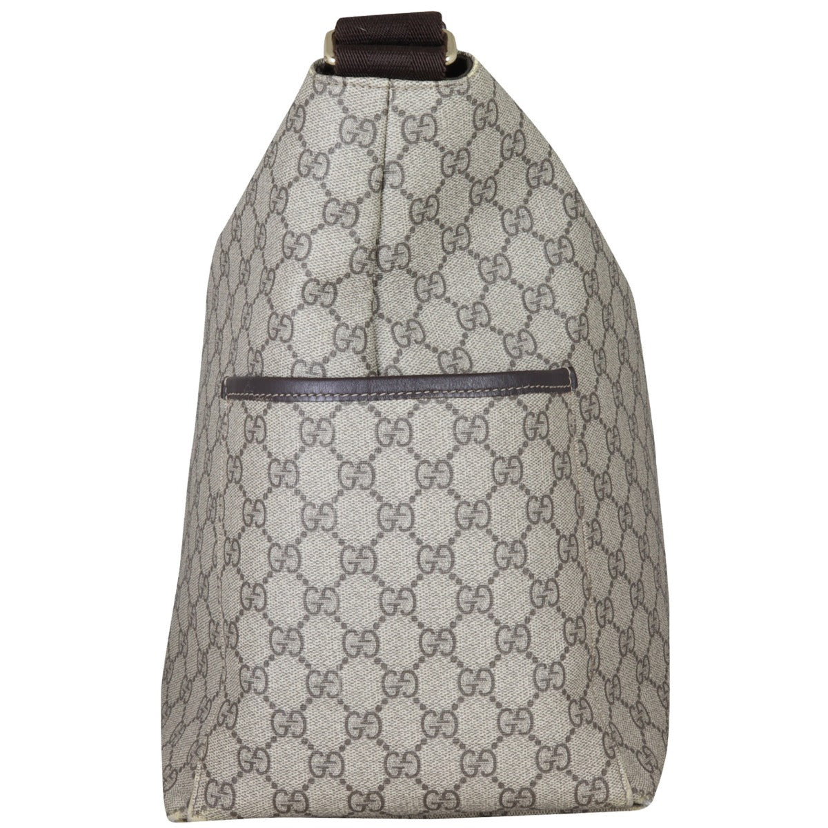 Gucci GG Supreme Side Pocket Messenger Bag Side