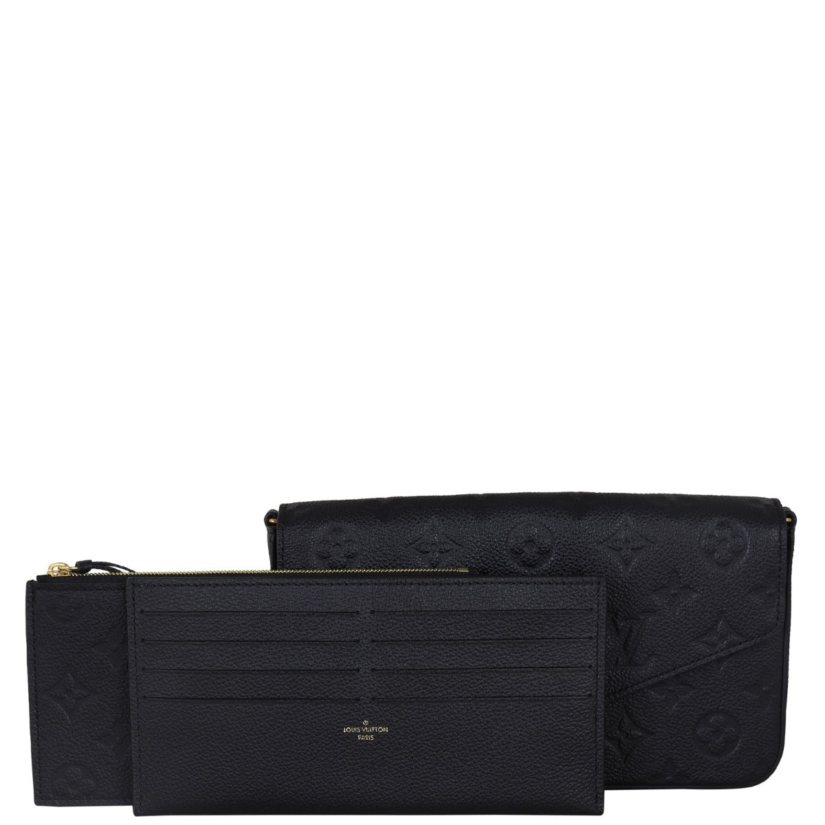 Louis Vuitton Pochette Felicie Monogram Empreinte Front With Clutch