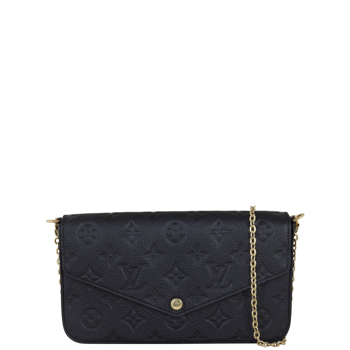Louis Vuitton Pochette Felicie Monogram Empreinte Front With Chain