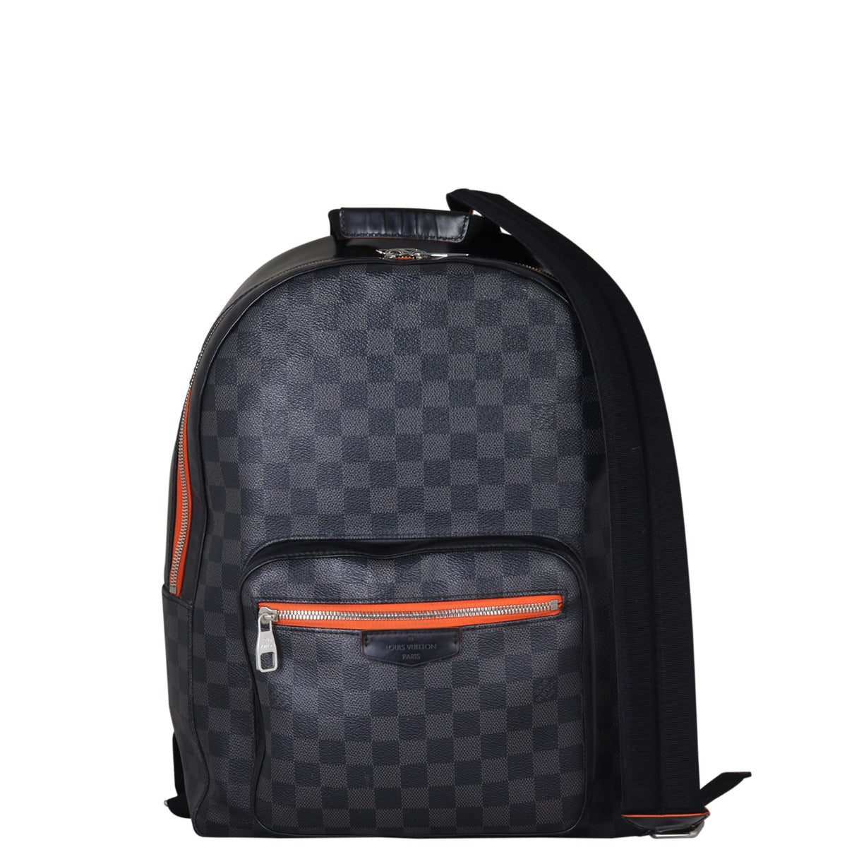 Louis Vuitton Josh Backpack Damier Graphite Front With Strap