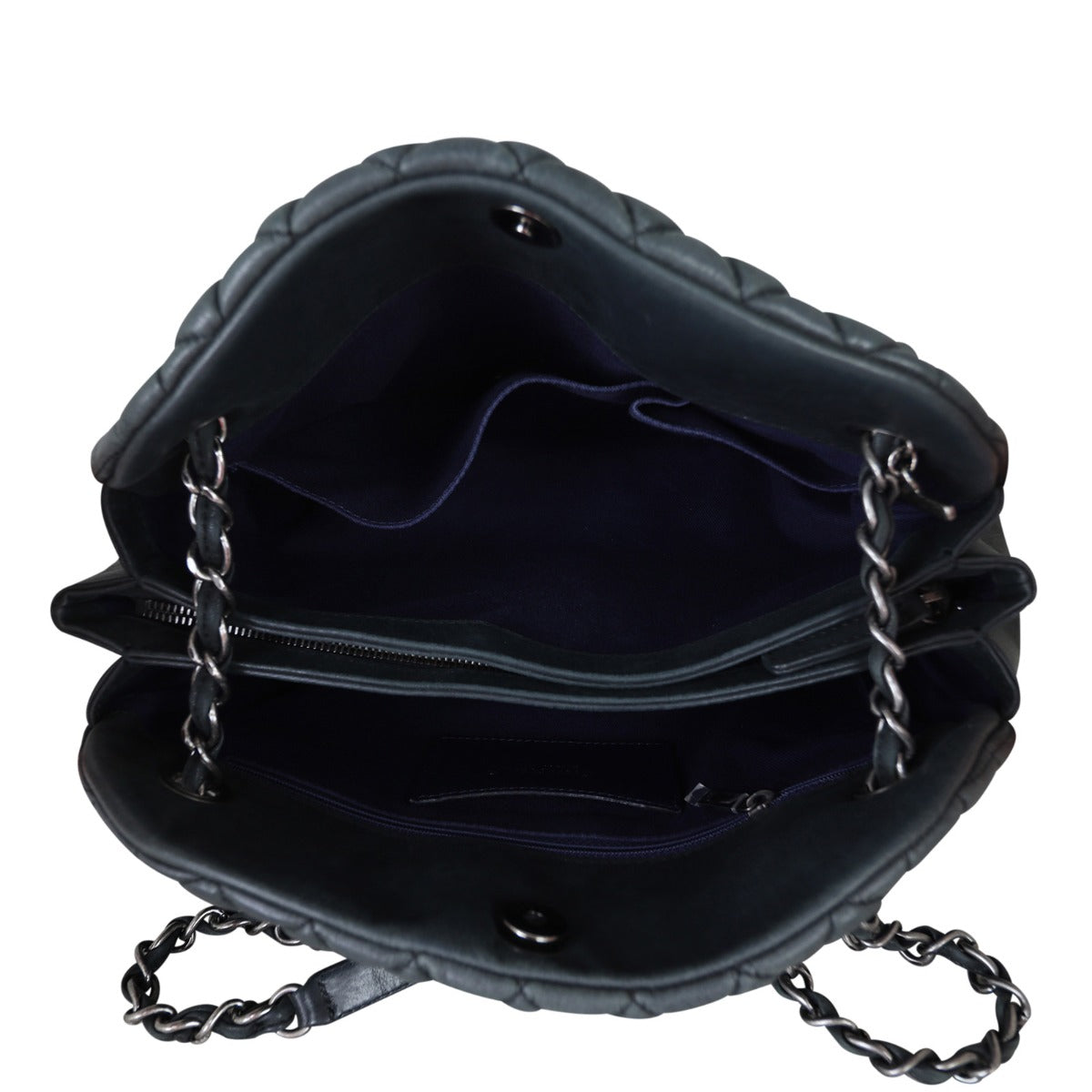 Chanel Mademoiselle Bowler Bag Large Whole Interior