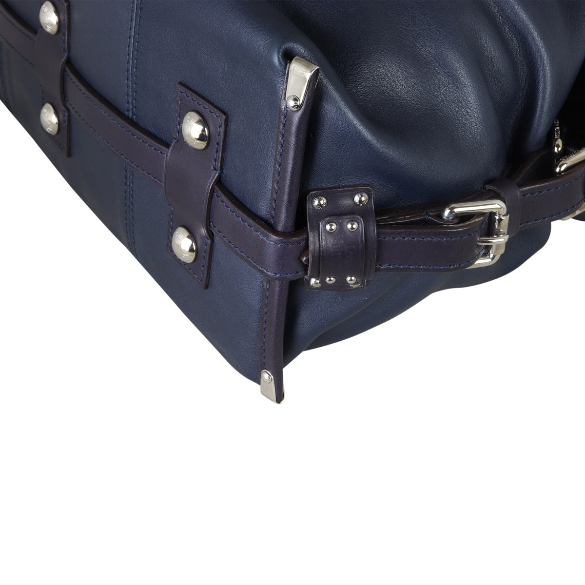 Louis Vuitton Sac Leather Duffle bag Corner Close Up