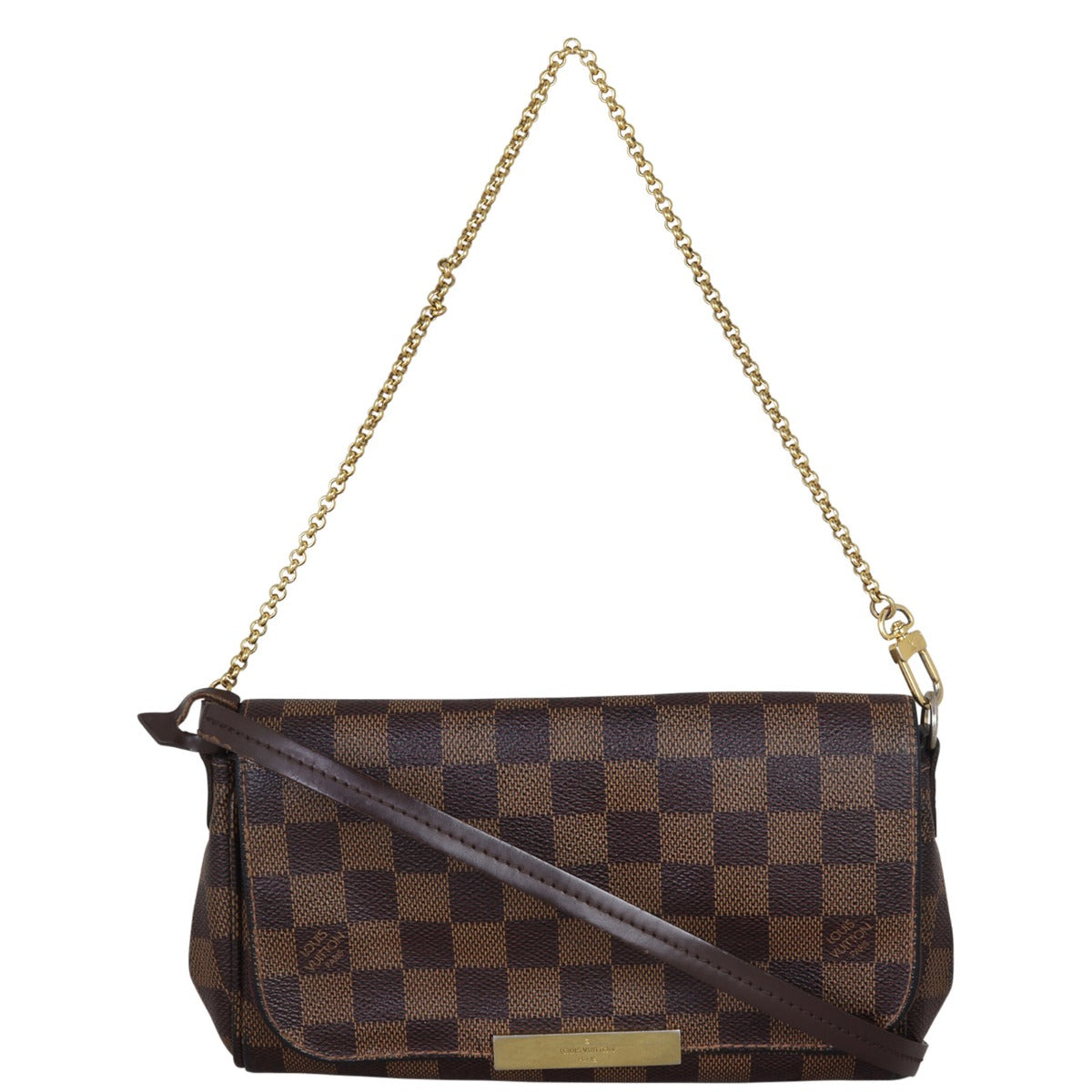 Louis Vuitton Favorite PM Damier Ebene Front With Strap