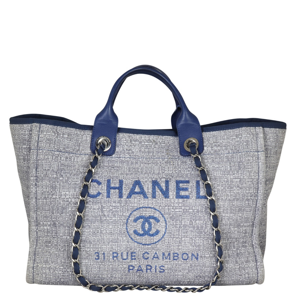 Chanel Deauville Large Tote Front With Strap