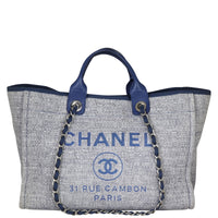 Chanel Deauville Large Tote Front With Strap