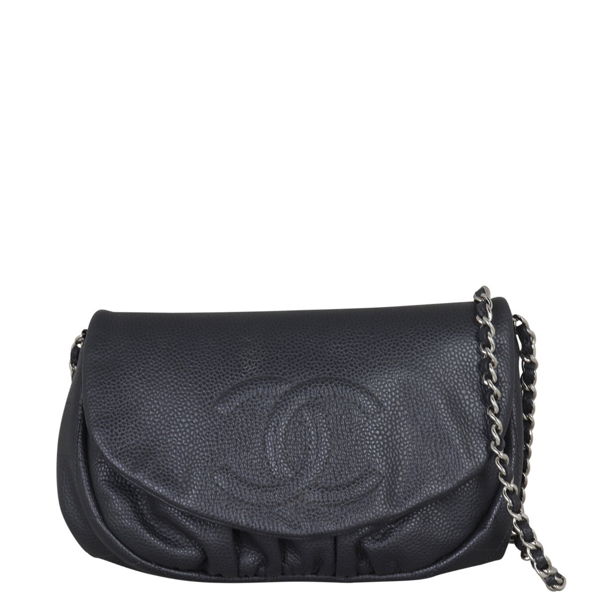 Chanel Half Moon Wallet on Chain Front With Chain