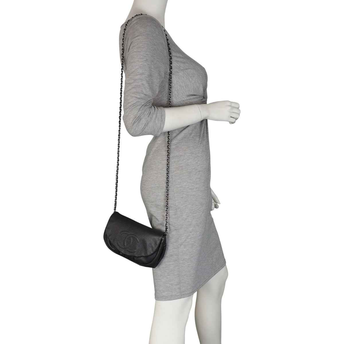 Chanel Half Moon Wallet on Chain Mannequin