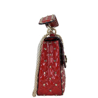 Valentino Rockstud Spike Medium Shoulder Bag Patent Side