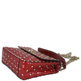 Valentino Rockstud Spike Medium Shoulder Bag Patent Corner Distance