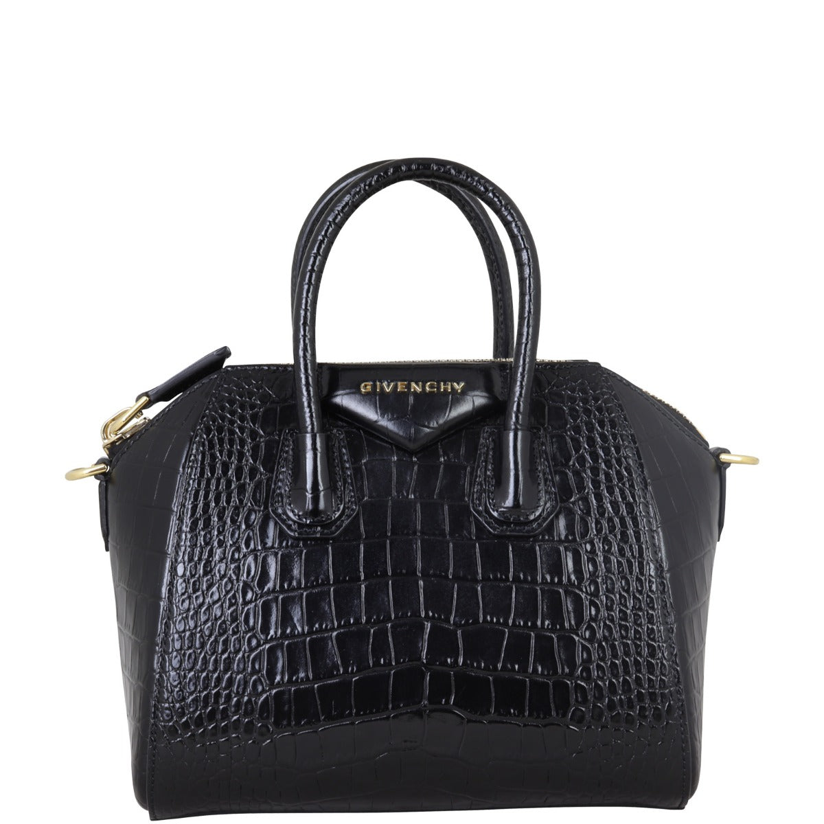 Givenchy Antigona Mini Croc Embossed Front
