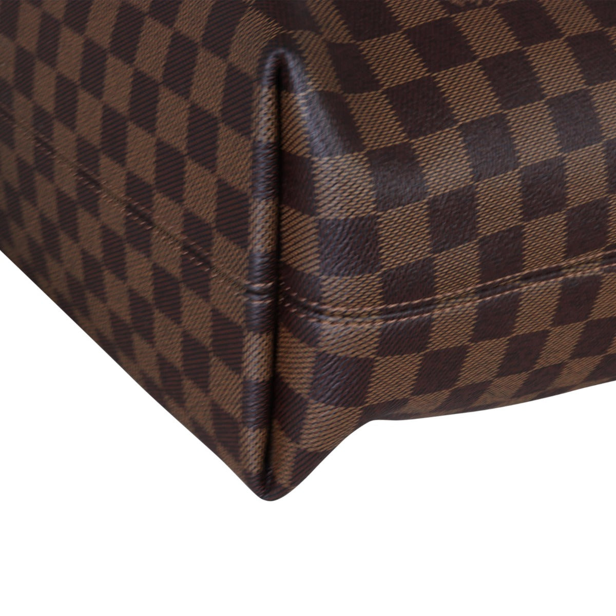 Louis Vuitton Graceful MM Damier Ebene Corner Close Up