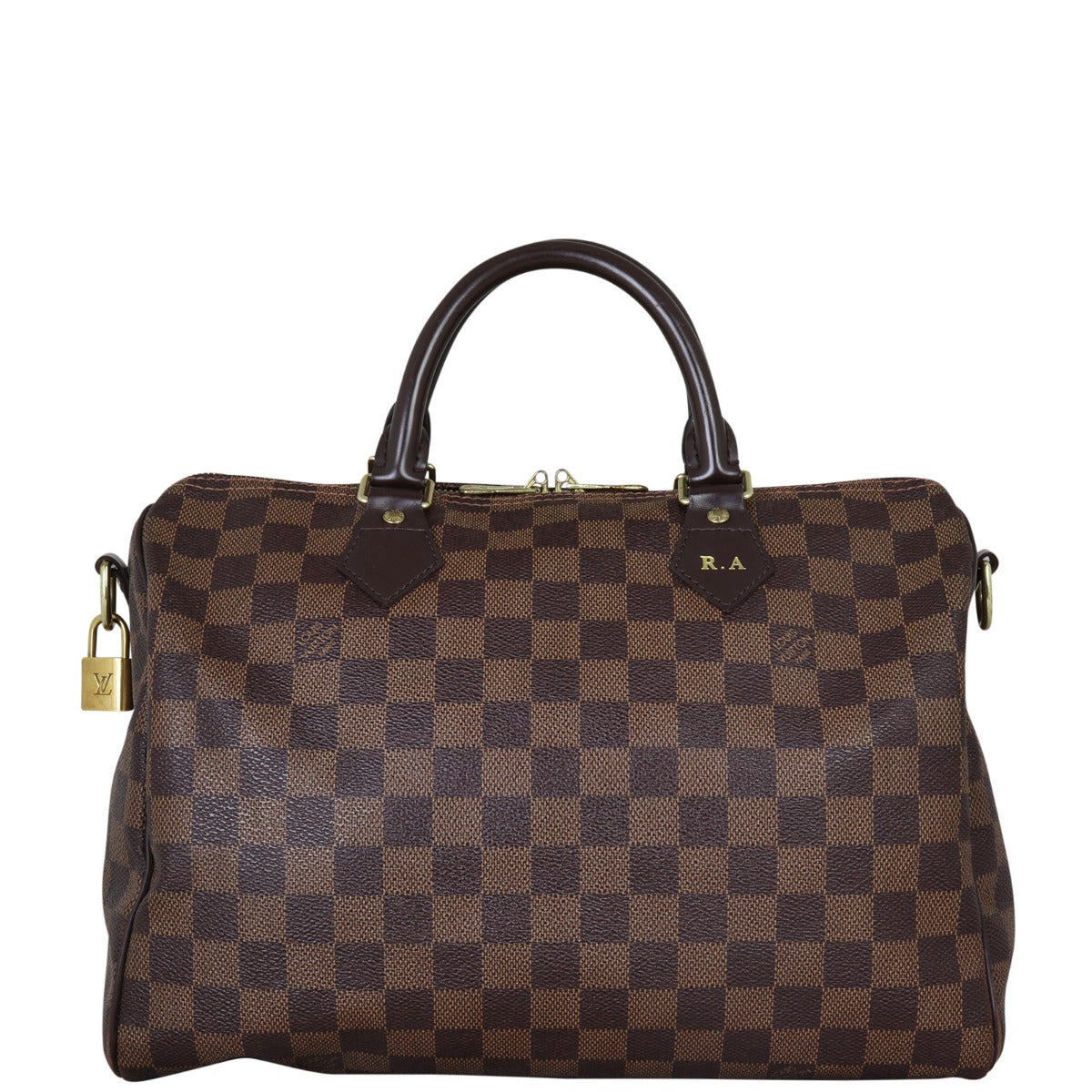 Louis Vuitton Speedy 30 Bandouliere Damier Ebene Front